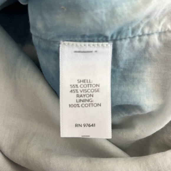 Pure Jill Blue and White Tie Dyed Ombré Dress Size XS - Picture 5 of 5